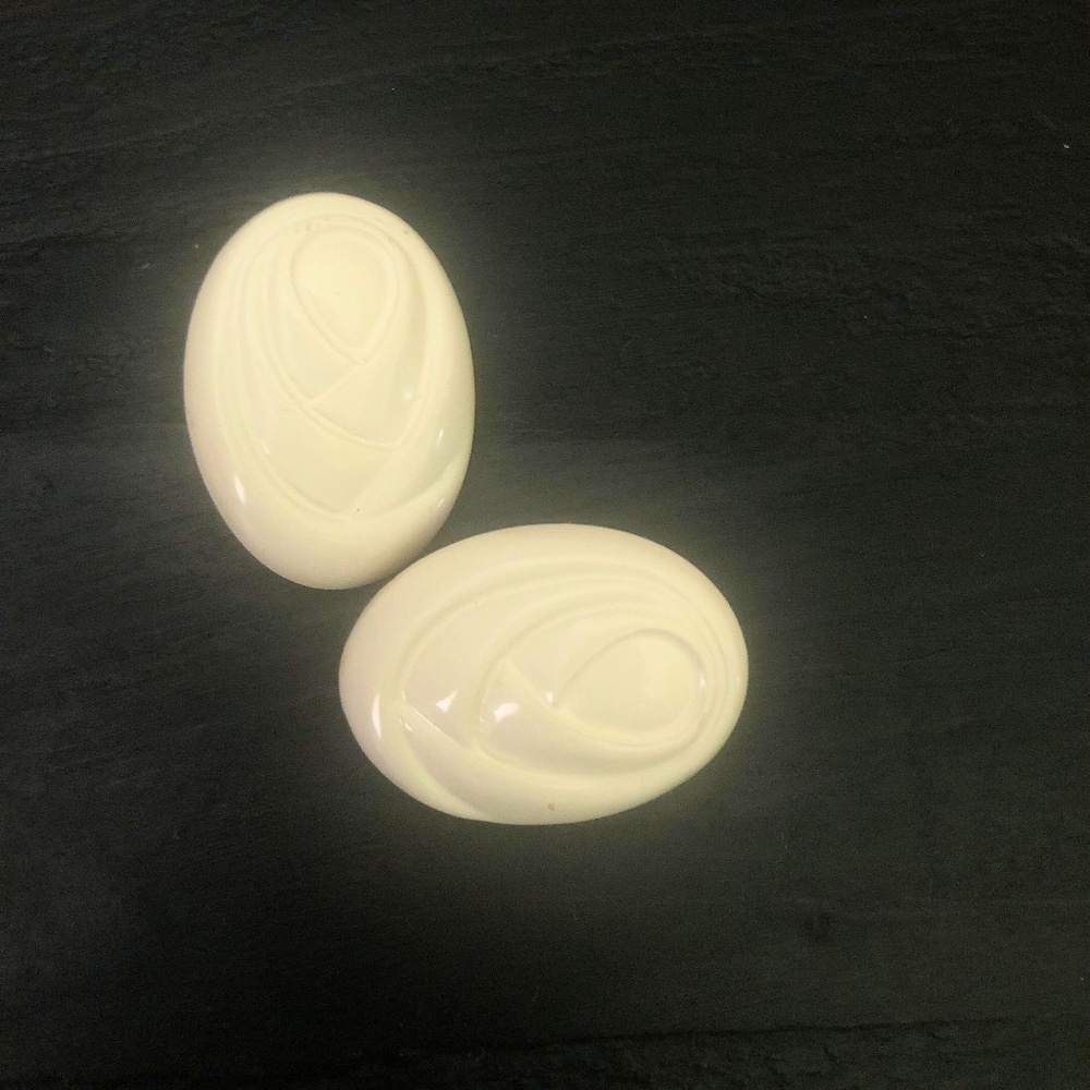 Ivory Clip-On Earrings